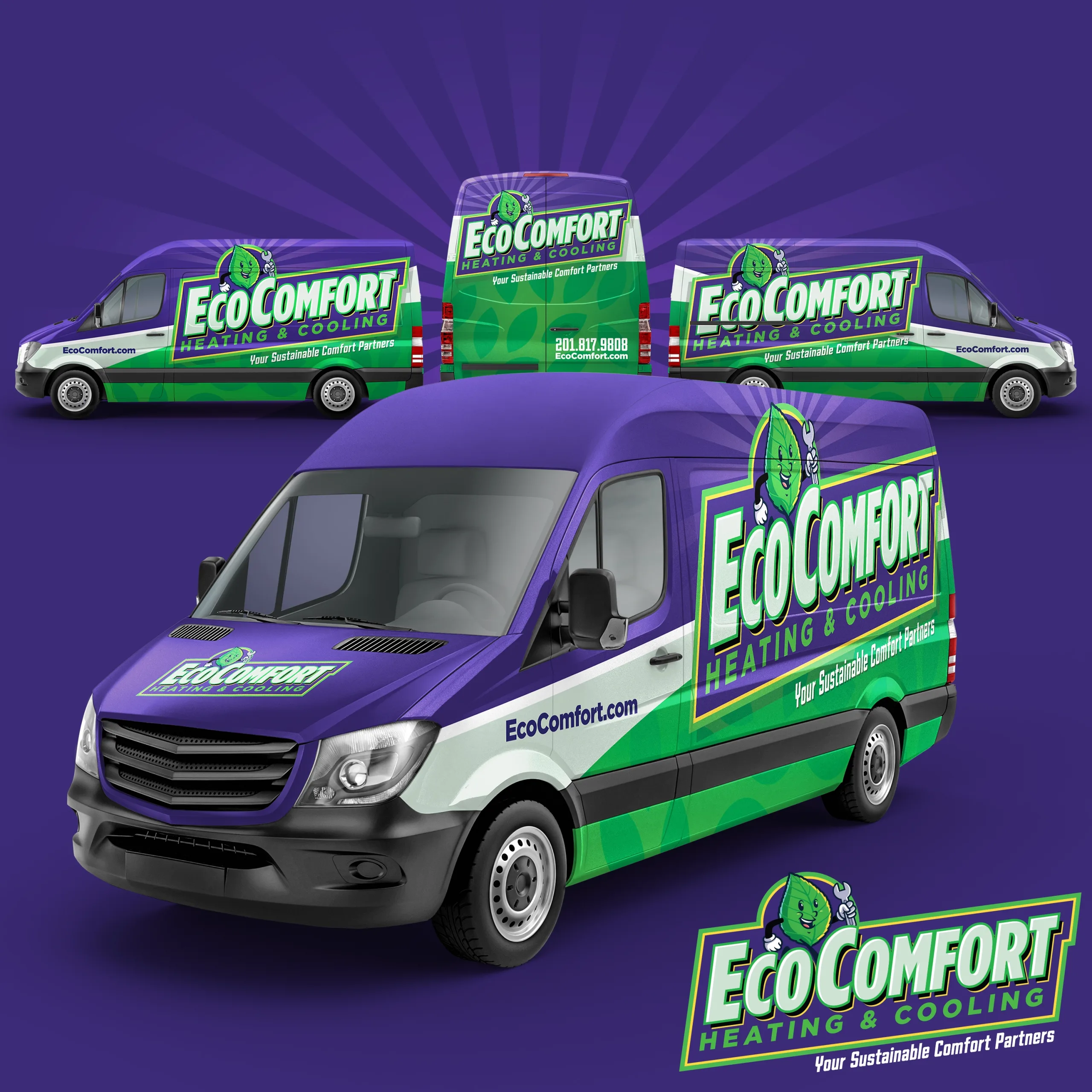 Eco Comfort Brand Identity and Design
