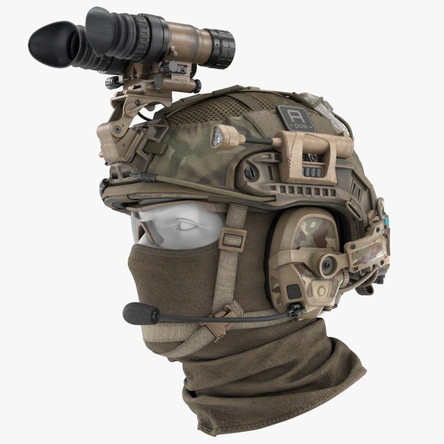 Free OpsCore helmet and PVS 31 3D Model