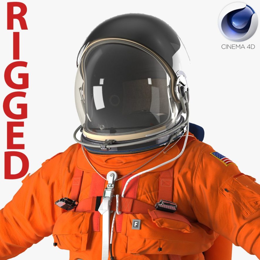 Free 3D model of Rigged Astronaut